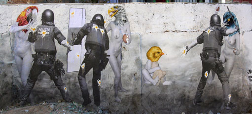 Valence: Police Vs. street art