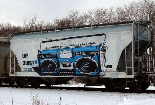 The Freight Boombox.  Artwork: Aware