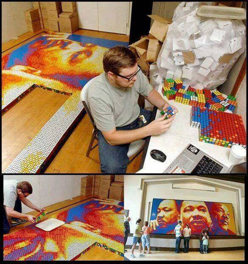 Rubik King. Artwork: Pete Fecteau.