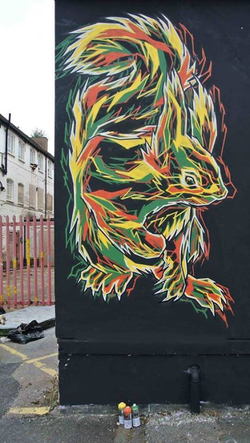 Jamrock Squirrel. Artwork: Steve "graffoflarge" Edwards